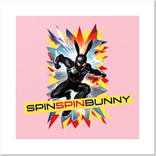 SpinSpinBunny Action Star Animated Posters and Art